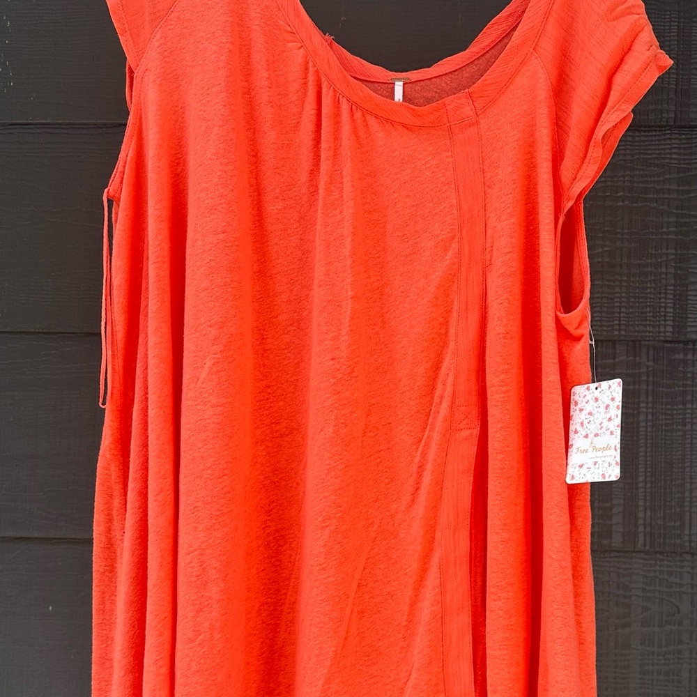 Free People Keep It Casual Tee Orange